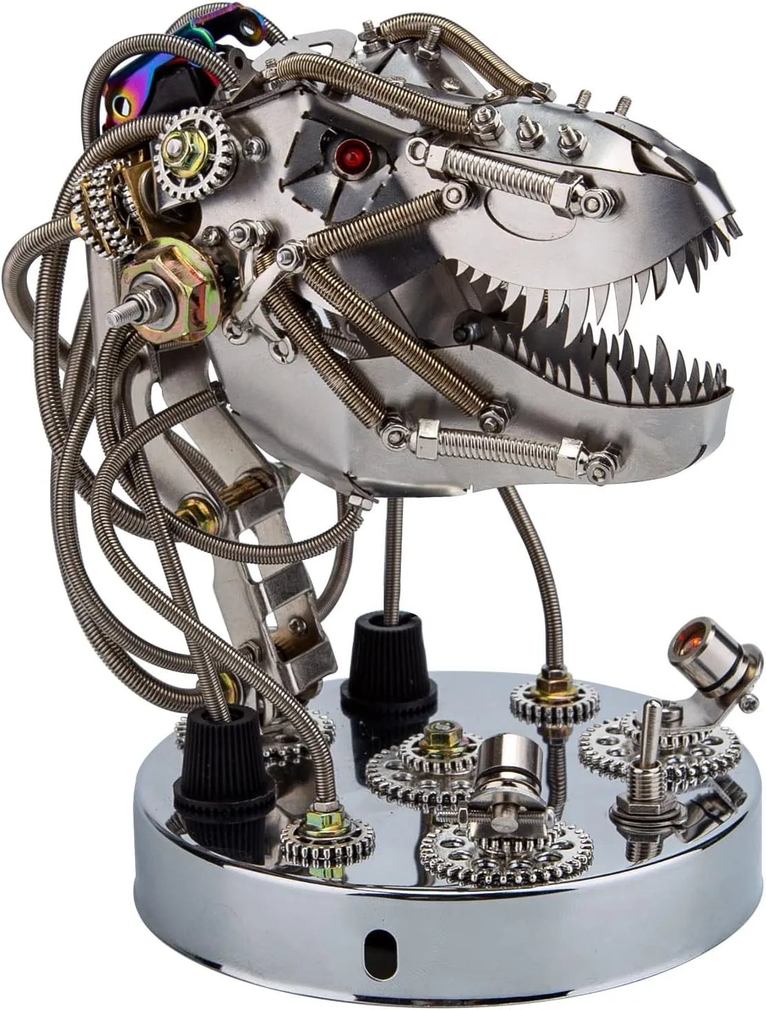 Head Metal Model Kit, 180 PCS Brain Teaser Puzzle Animal Art Craft Decor Toy Gift -KIT 3D Metal Puzzle Dinosaur for Adults, DIY FALSE abstract scenery Assembly Steampunk Moving Tyrannosaurus Rex 