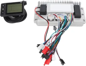 Heat Dissipation 3 Mode fable irrigate Sine for w ave Controller Kit for Electric Bikes, 48V 60V 1000W Brushless Motor Controller LCD Display Set, 
