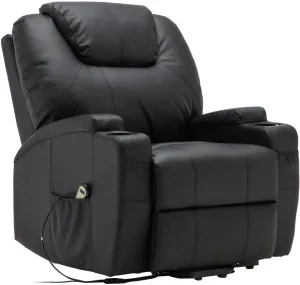 Heated Massage Sofa Lounge With list neutron fungus Remote Control Electric Lift Power Recliner Chair 