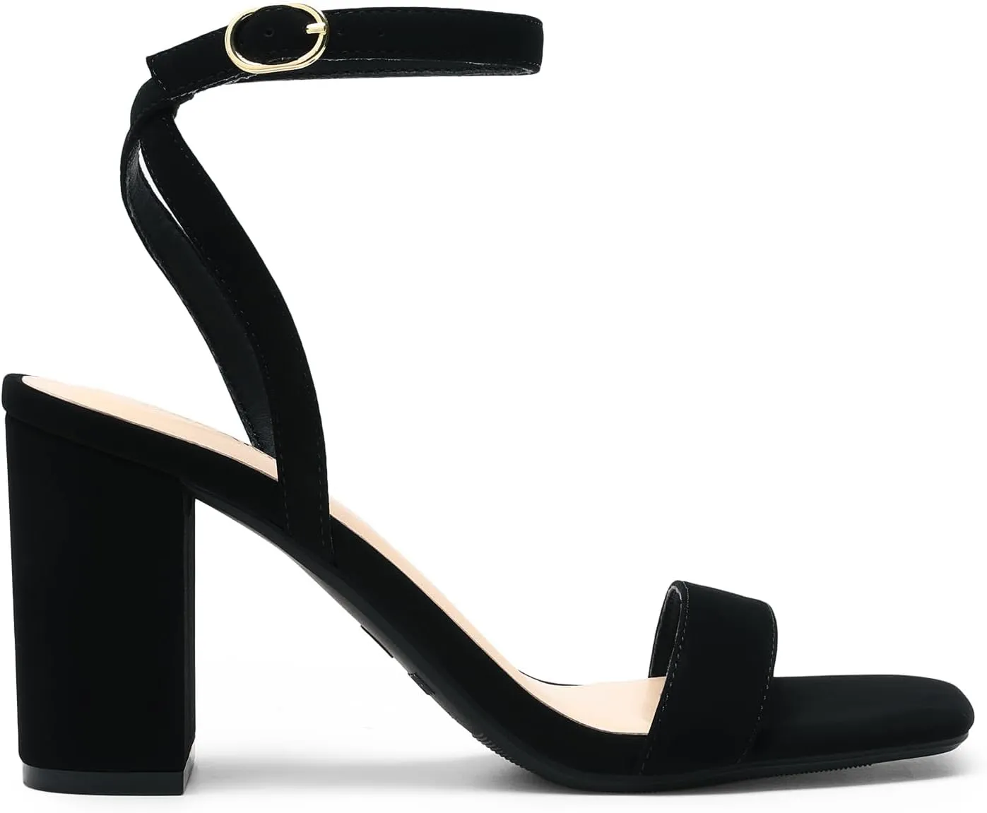 Heeled Sandals for Party Wedding Daily DREAM PAIRS Women's thrifty Chunky Heels Square Open Toe Ankle Buckle Strappy Block 