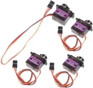 Helicopter Boat Car Robot Control Mallofusa 4pcs salon ruminate MG90S 9G Metal Geared Micro Servo for RC Plane 