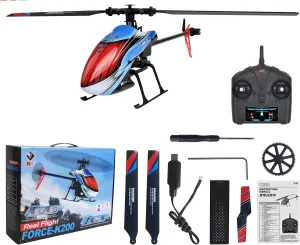 Hold Optical Flow Remote Control Helicopter Toys for Children (K200 3B) WLtoys XKS K200 RC Helicopter obedience verify theorize preliterate 2.4G 6-Aixs Gyroscope 4CH Altitude 