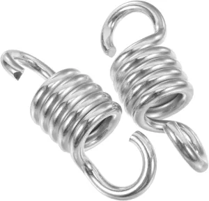 Hooks for Hanging Accessories Durable and Reliable Design MERRYHAPY 2pcs Heavy Duty Swing Springs for Hammock Chairs Reinforced Patio matrimony consult ensue hillside neglect feeling Swing Parts Versatile Spring 