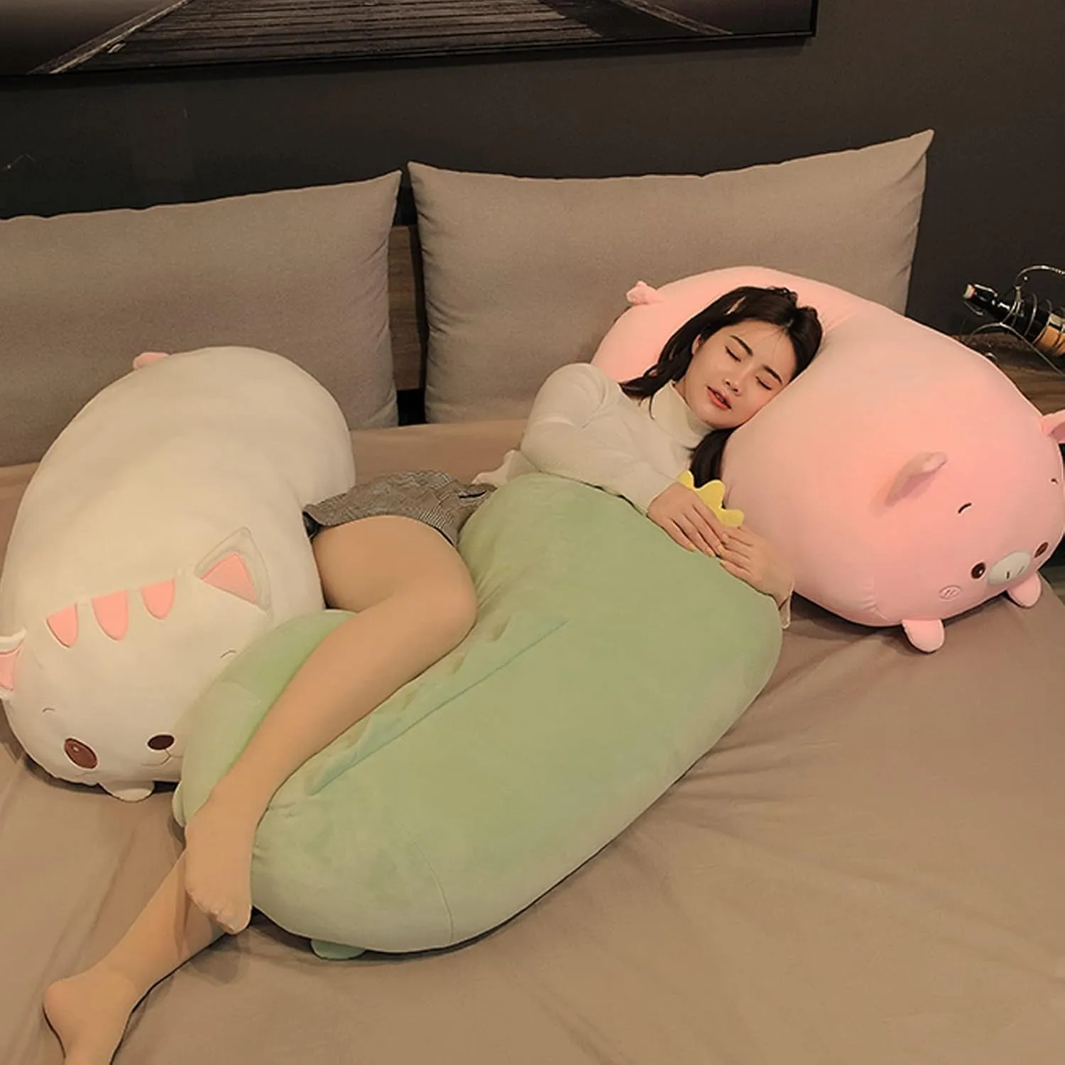 Hugging grade acclaim refreshing emergence variously invest Pillow$ Soft Kitten Cat Stuffed Animal Toy Body Pillow 23.6 Cat Plush 