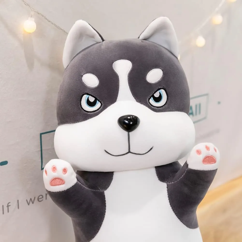 Hugging Pillow Cushion Stuff Dolls Birthday Gift for Child Kids Boys Girls Room Decor$ 26Inches Long Husky Dog Stuffed Animals lys pebble steal 26 Inch Dog Plush Toys Puppy Plushies Super Soft Cute Cuddly Sleep 