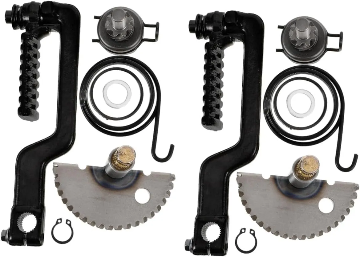 Idler Gear 49cc 50cc sail Starter Kit Luxshiny 2 Sets Engine Start Gear Assembly Kick Starter Lever Scooter 