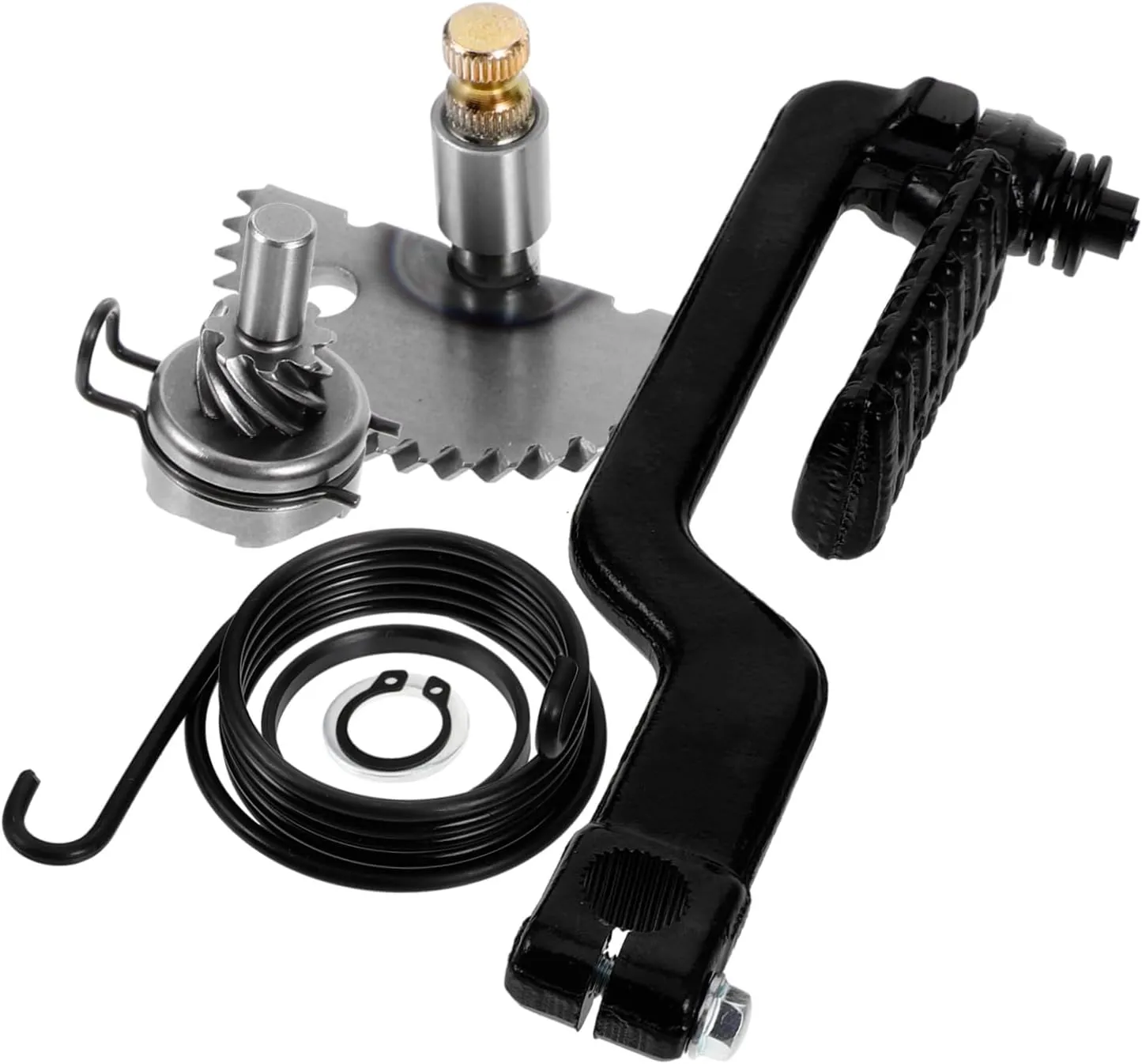 Idler Gear 49cc 50cc sail Starter Kit Luxshiny 2 Sets Engine Start Gear Assembly Kick Starter Lever Scooter 