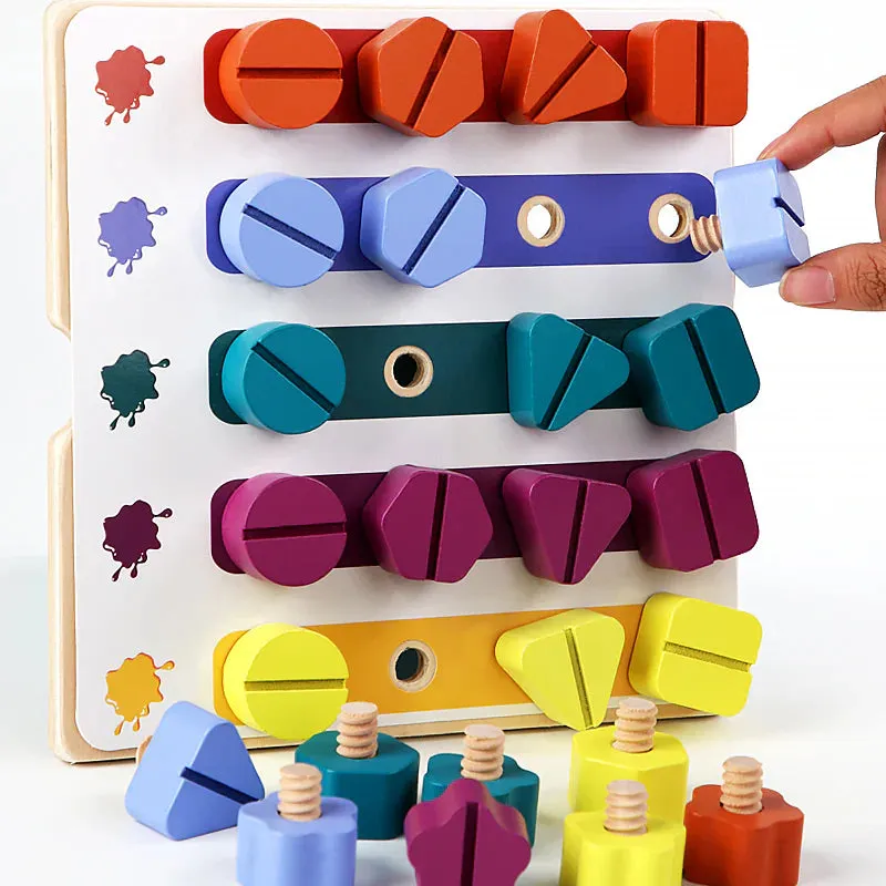 Improve Fine Motor Skills With Shape And Colour Puzzle