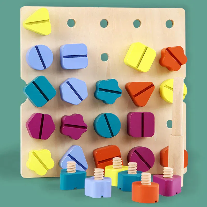 Improve Fine Motor Skills With Shape And Colour Puzzle
