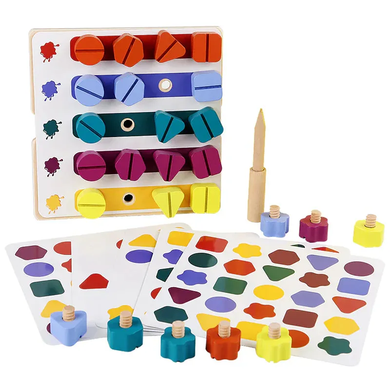 Improve Fine Motor Skills With Shape And Colour Puzzle