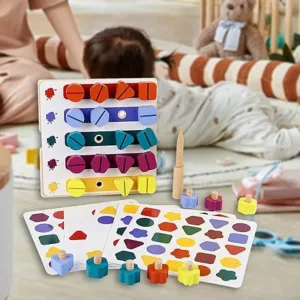 Improve Fine Motor Skills With Shape And Colour Puzzle