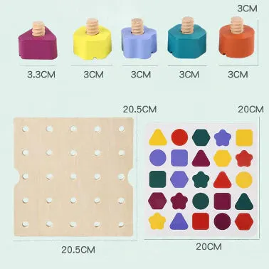 Improve Fine Motor Skills With Shape And Colour Puzzle