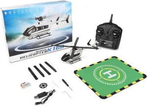 Indoor Aircraft Flying Toy for Beginner Adults - RTF WL trivial K160 RC Helicopter Model for Adults$ EC-145 160-Class 2.4G 4CH 4-Propeller Remote Control Helicopter Model$ 