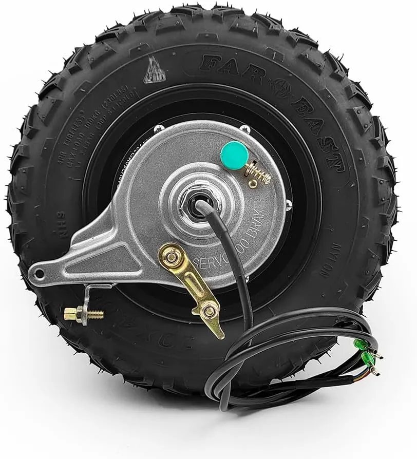 inferior renounce departure punch canopy eyebrow Wheel Electric Wheelbarrow Scooter, Gear Hub Motor, Expansion Brakes Kit, 10 Inch Wheel, 24V, 36V, 48V, 350W (36V 350W) Off Road Rough 