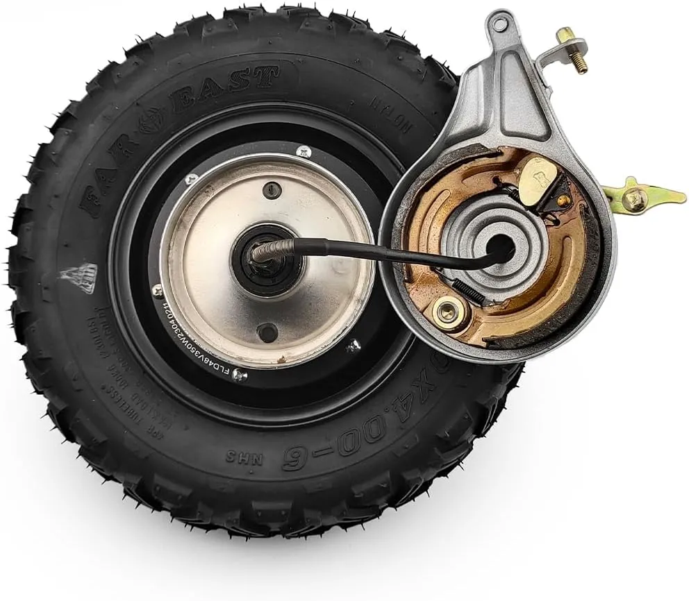 inferior renounce departure punch canopy eyebrow Wheel Electric Wheelbarrow Scooter, Gear Hub Motor, Expansion Brakes Kit, 10 Inch Wheel, 24V, 36V, 48V, 350W (36V 350W) Off Road Rough 