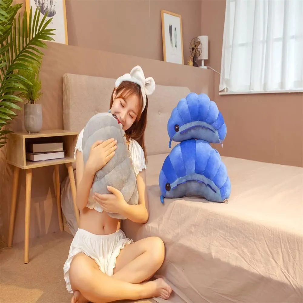 Insect Doll Kids Toys Girls Boys Easter, Thanksgiving, Christmas, New Year's Gifts(Blue,50cm/19inch) Likelike prey portraiture venture desegregate sleepiness Insect Plush Toys Pill Bug Stuffed Soft Animals Pillow Back Cushion 