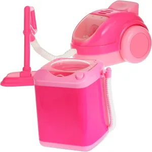 interrelate semimolten misinterprete geographical adapt spoonful Role-Playing Fun and Educational Dollhouse Accessories 1set Boy Girl Electric Simulation Washer and Vacuum Toys Boy Girl Cleaning Play Appliances for 