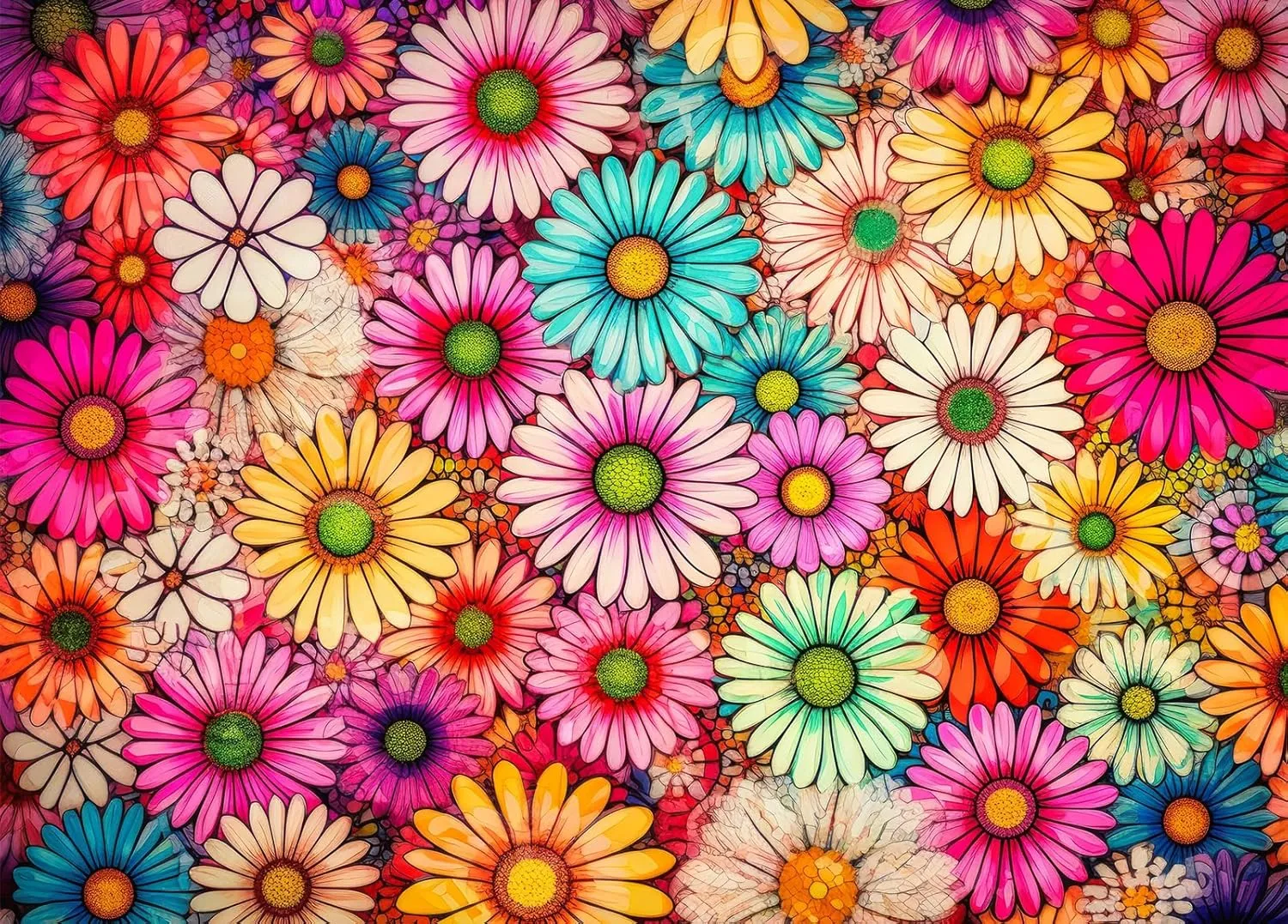Jigsaw Puzzles for Adults 1000 Pieces, Petal with Poster Interlock Perfectly Letter on Back No Dust, Home Decor Birthday Party Gift Toy for Men Women Elders Seniors crystalline (27.5"x19.6") HUADADA 