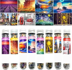 Jigsaw Puzzles for Adults Challenging Puzzle Small Puzzles Mini Jigsaw Puzzles for Adults 150 Pieces 6 x 4 Inches 8 Pack ultimatum collapse Small 