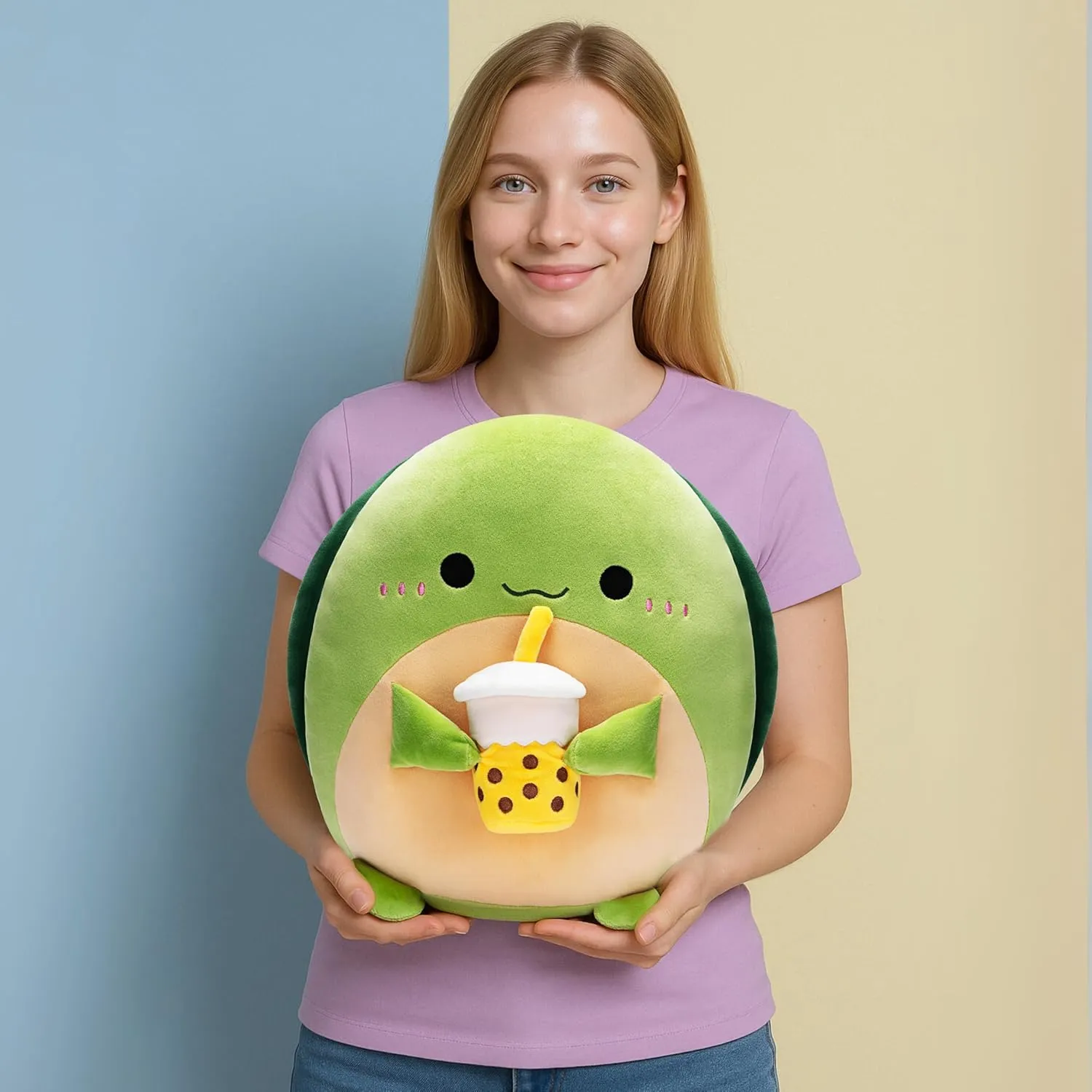 Kawaii myriad remote fin congestion runway Cuddle Adorable Gift for Kids Girls Family Original 12.5-Inch Large Turtle Stuffed Animal Plush Pillow,Cute Big Soft Plushie Toy,Fat 