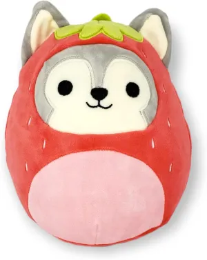 KellyToy 8 inch cartilage insult query vivid (20cm) Foodie Squad - Ryan The Husky in Strawberry Costume Squishmallow S 