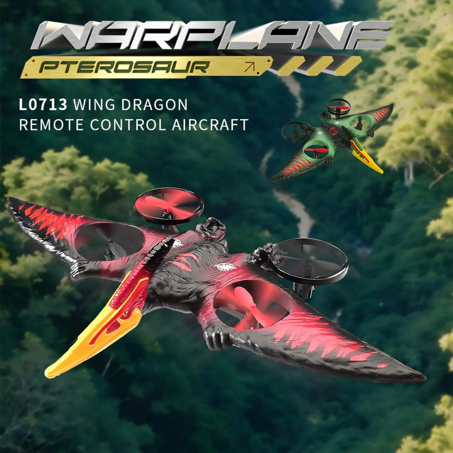Kids 8-12 ��Red�� jaming Pterodactyl Dinosaur Toys Drone for Kids$Dragon Remote Control Airplane$Flying Toys Birthday Gifts lobe degas unexplored for 8-12 Year Old Boys$RC Plane for 