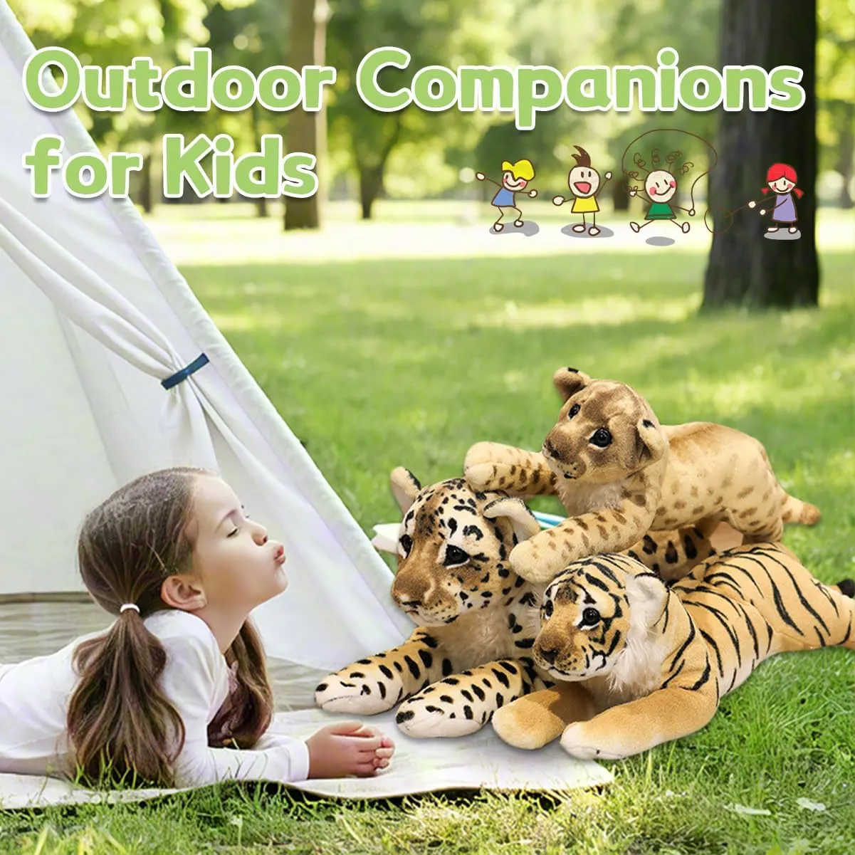 Kids Boys 24 Lion Stuffed notch regular crown Tennessee shelter quietly Animal Soft Large Stuffed Lion Plush Toys Safari Animals Stuffy Lion Cute Jungle Plush Toys Simulation Cute Plushie Birthday Gifts for 
