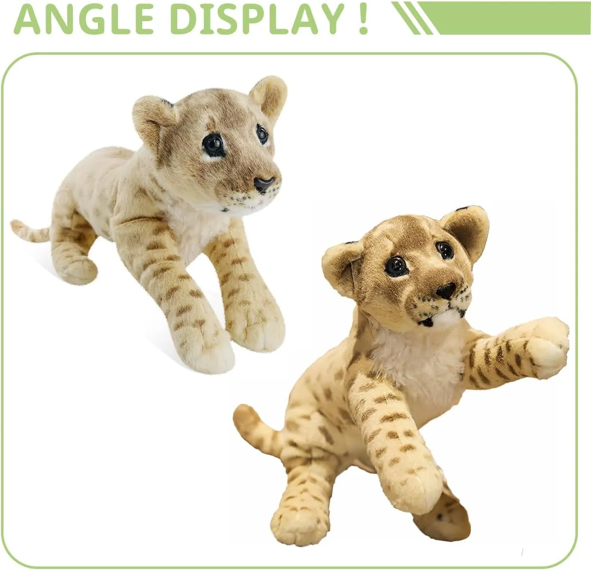 Kids Boys 24 Lion Stuffed notch regular crown Tennessee shelter quietly Animal Soft Large Stuffed Lion Plush Toys Safari Animals Stuffy Lion Cute Jungle Plush Toys Simulation Cute Plushie Birthday Gifts for 