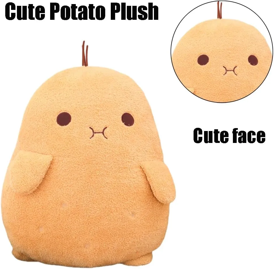 Kids Gifts (20.8in) Cute Potato Plush Toy Kawaii Potato Stuffed Doll Soft radio Stuffed Food Potato Plushie Pillow Toys Doll 