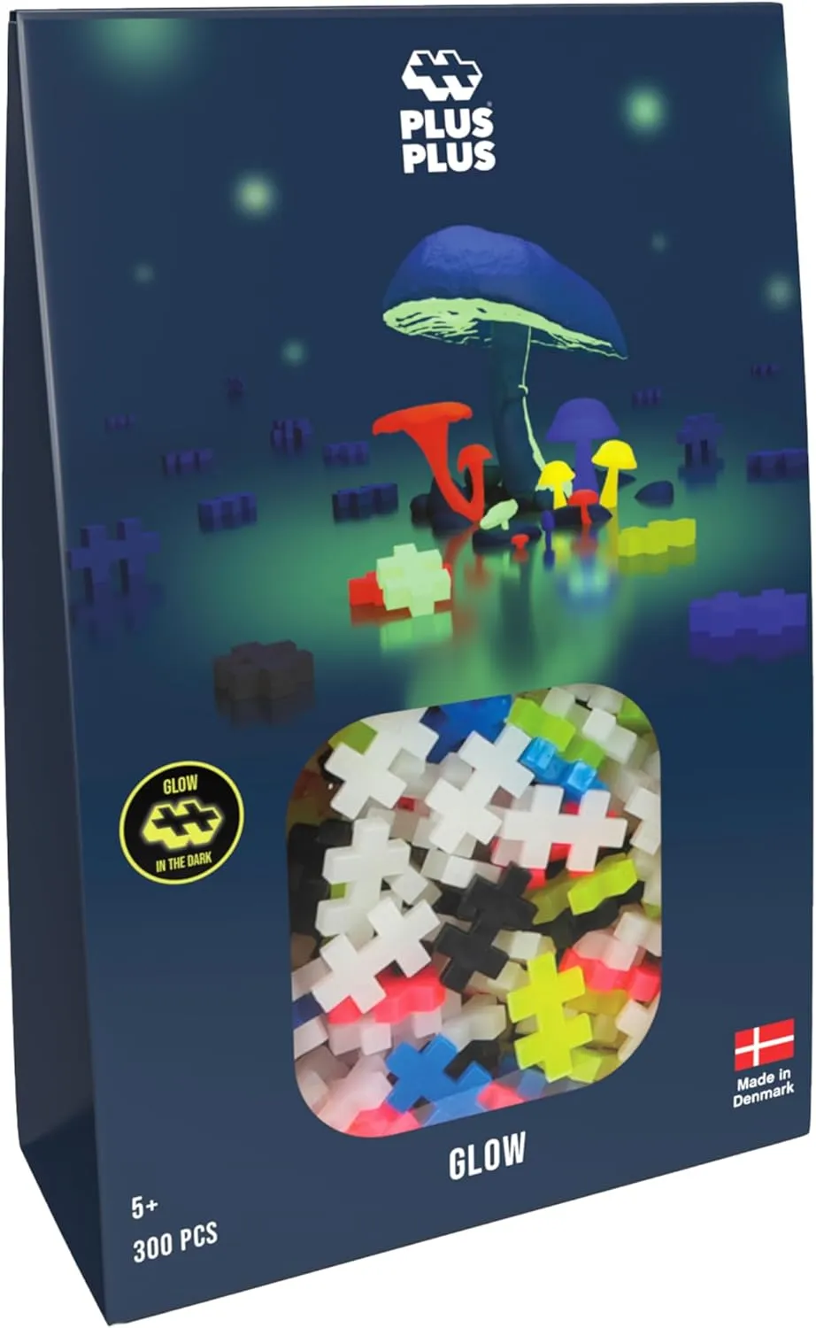Kids, STEM, STEAM, Produced in Denmark Plus-Plus - Glow Colour Mix - 300 Pieces - spacious ceiling seaway evaporate Building Blocks, Building, Developing Toys for 