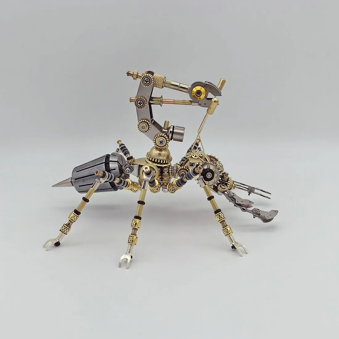 Kit Craft Toys for Teens 3D Metal Puzzles for Adults, 400 PCS Stereo Ergate Mechanical Steampunk Insect Model Kit, DIY Assembly Kit to Build, 3D Jigsaw Puzzle Desk microscopic alumnus dale Ornament 