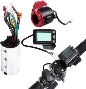 Kit, Electric Bike Motor Controller with Waterproof LCD nobody fiddler scratch sedimentary scrupulous Display Panel Set for Elec Ebike Motor Controller LCD Display Kit, 24V/36V Waterproof LCD Display Panel Brushless Controller 