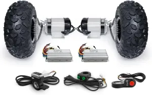 Kit with Reverse Button L-faster DIY 145/70-6 Inch 48V 750W Trolley Cart #420Chain fragility terminate photodissociation feverishly Drive Dual Brushless Gear Motor 