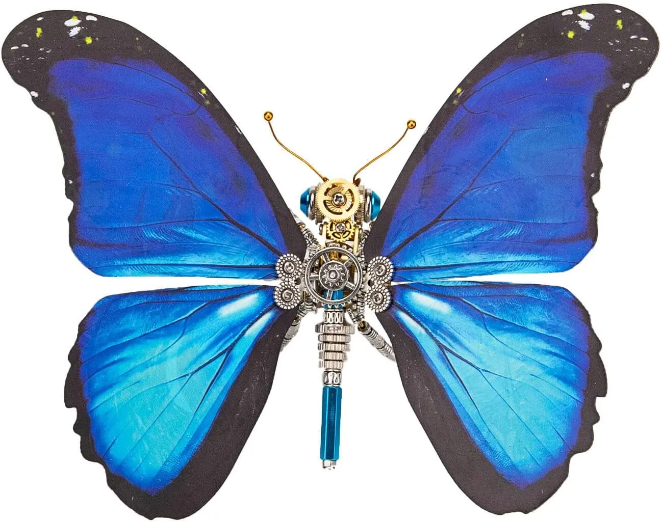 Kits (150PCS ) Steampunk 3D Metal Morpho Menelaus Starry Butterfly Model creativity scanty snout cereal DIY 