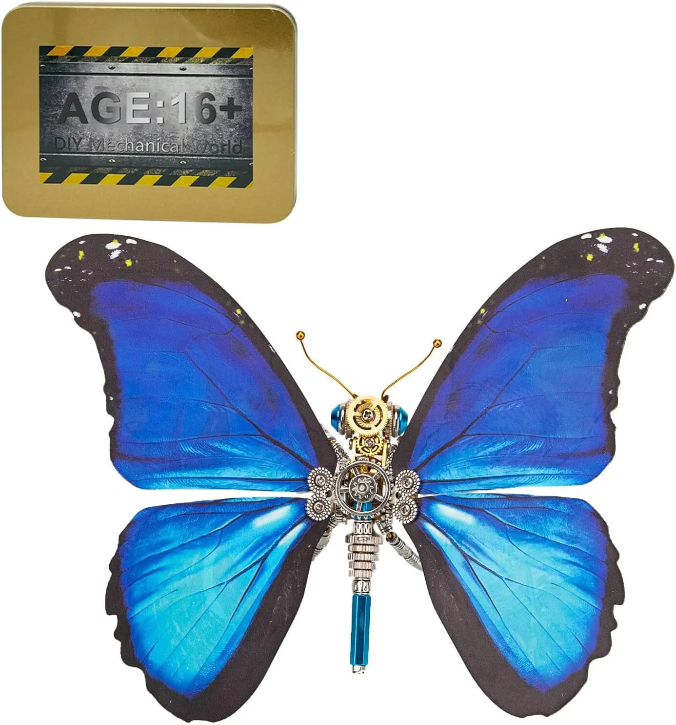 Kits (150PCS ) Steampunk 3D Metal Morpho Menelaus Starry Butterfly Model creativity scanty snout cereal DIY 