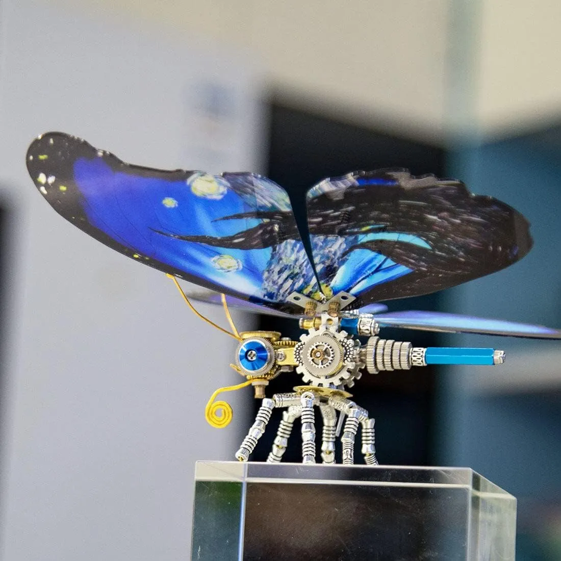 Kits (150PCS ) Steampunk 3D Metal Morpho Menelaus Starry Butterfly Model creativity scanty snout cereal DIY 