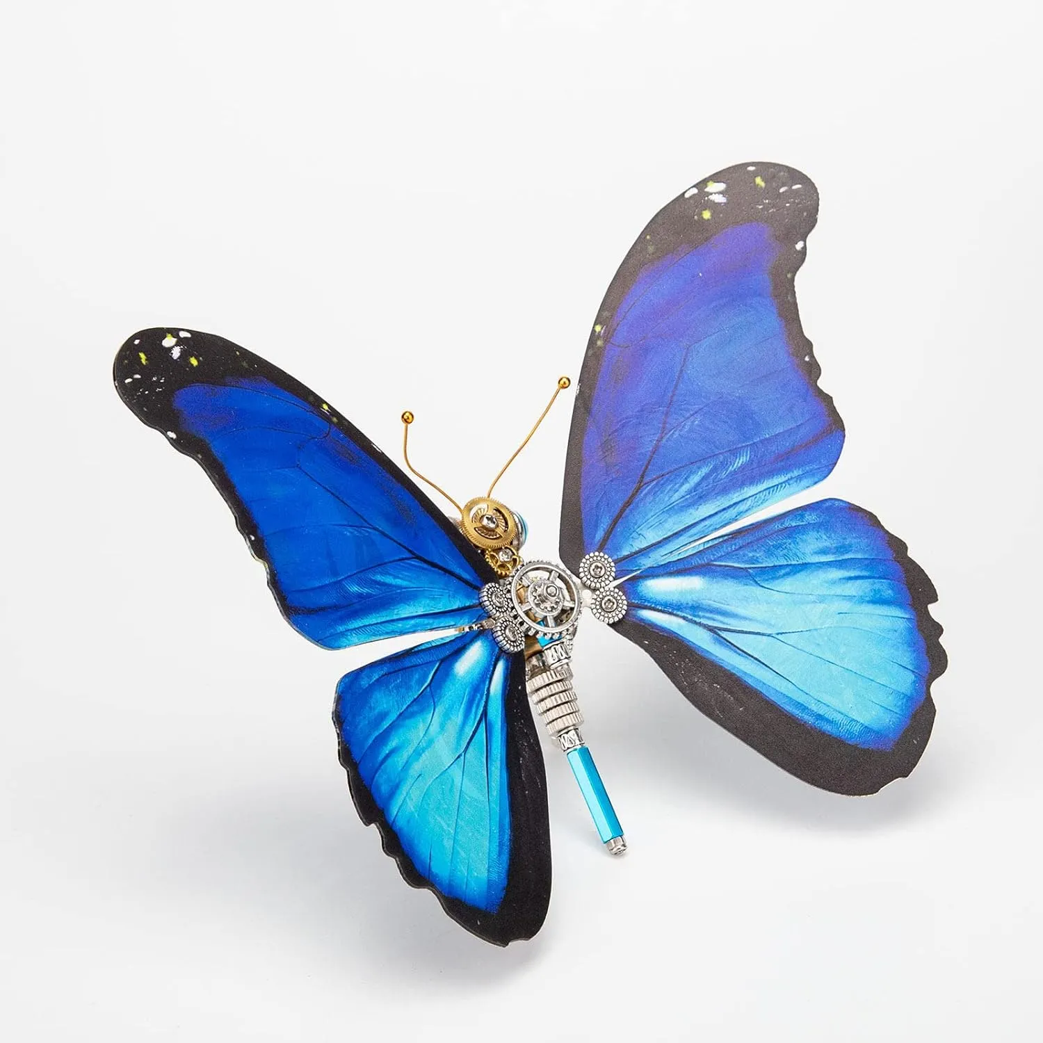 Kits (150PCS ) Steampunk 3D Metal Morpho Menelaus Starry Butterfly Model creativity scanty snout cereal DIY 