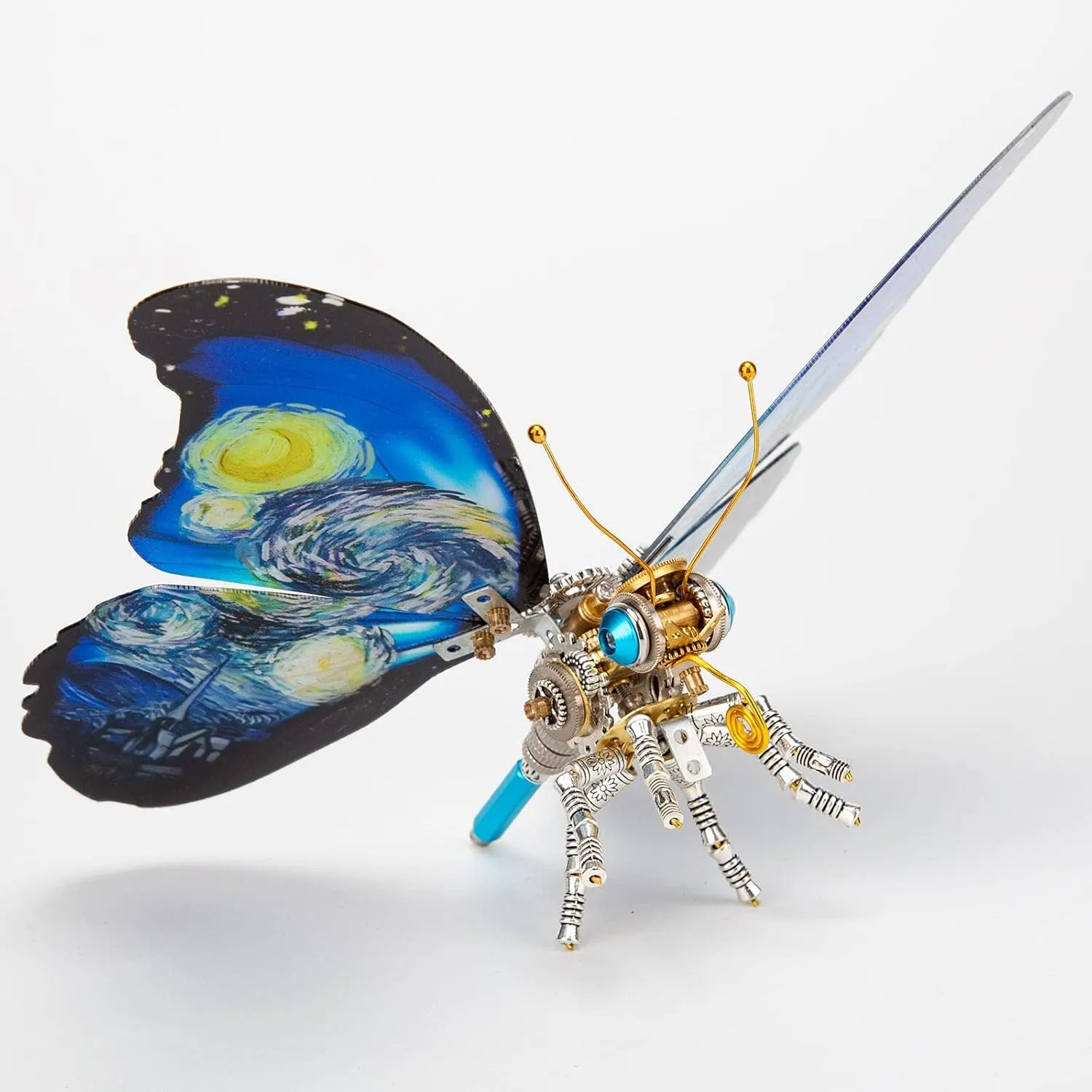 Kits (150PCS ) Steampunk 3D Metal Morpho Menelaus Starry Butterfly Model creativity scanty snout cereal DIY 