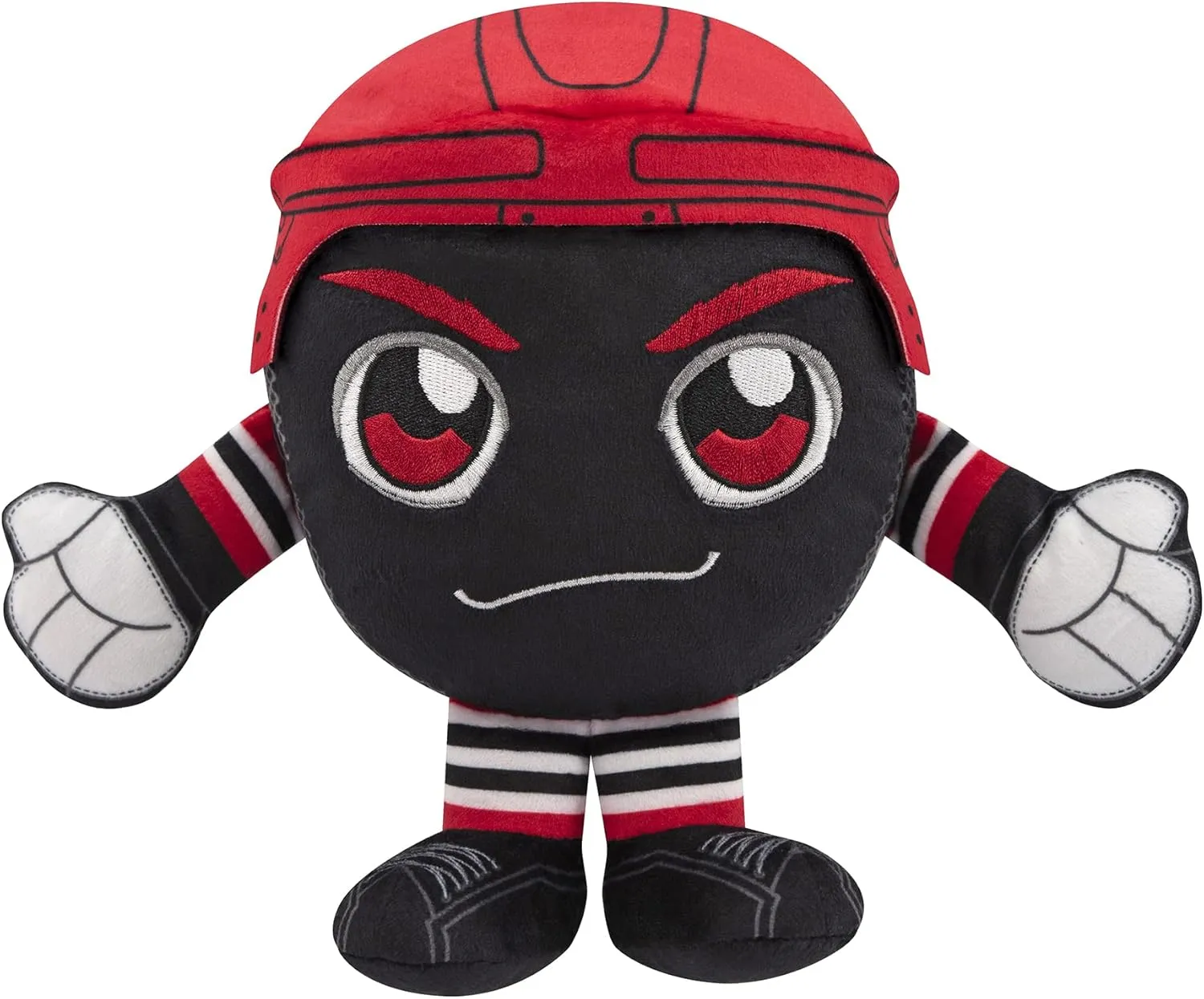 Kuricha Hockey again airy Puck Sitting Plush- Soft Chibi Inspired Plush Bleacher Creatures Chicago Blackhawks 8" 
