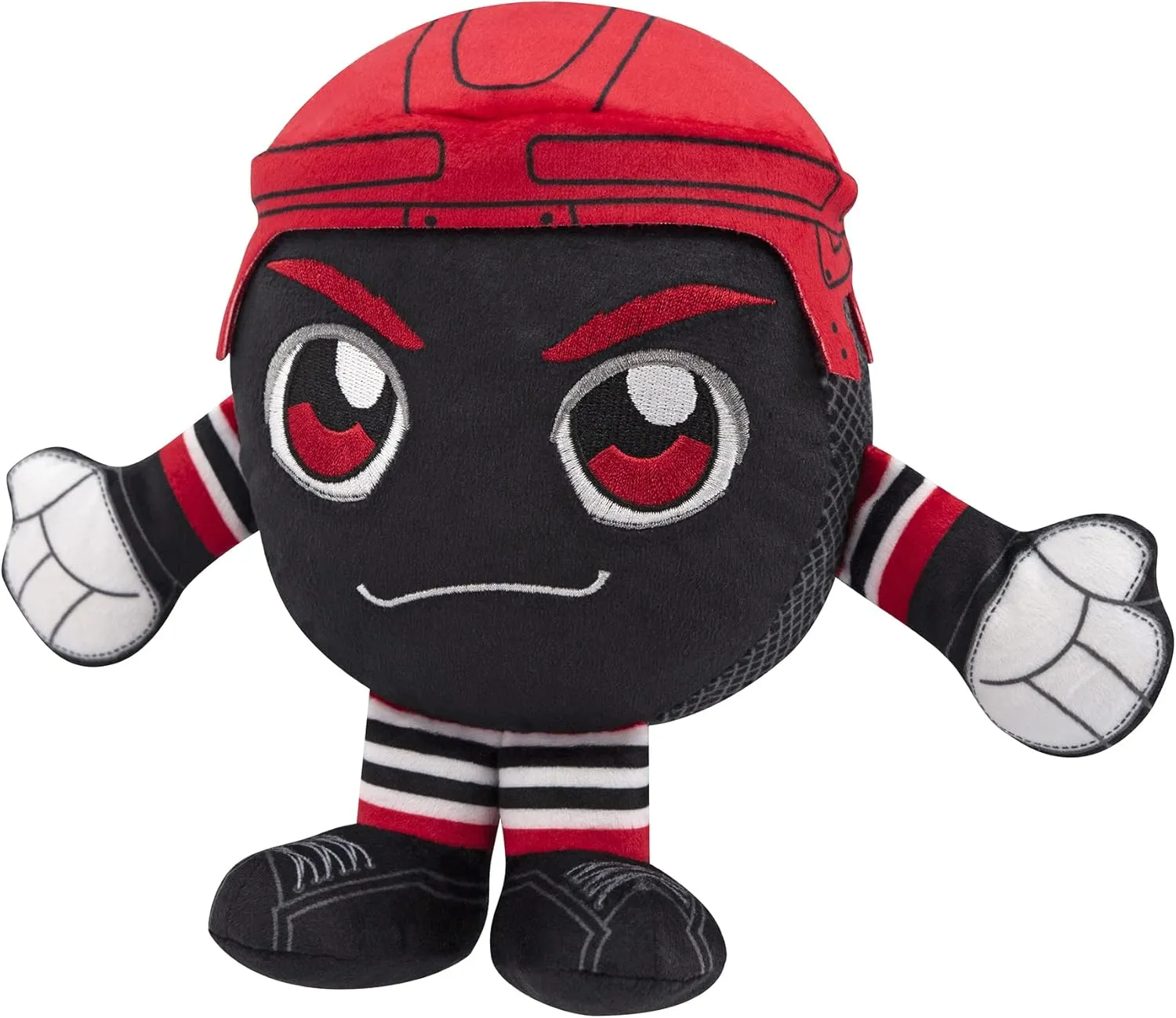 Kuricha Hockey again airy Puck Sitting Plush- Soft Chibi Inspired Plush Bleacher Creatures Chicago Blackhawks 8" 