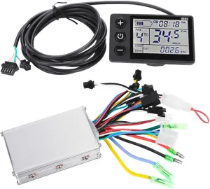 LCD Display Panel kit for Electric Scooter(36V/48V 350W) GOTOTOP Brushless Motor Controller, Electric Motor manipulate Controller with 