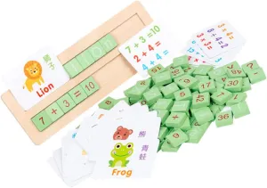 Learning Activity for Cognitive Development Design for Boys and Girls Milisten 1set ethic Educational Wooden Alphabet and Number Toy for Boy Girl Fun Early 