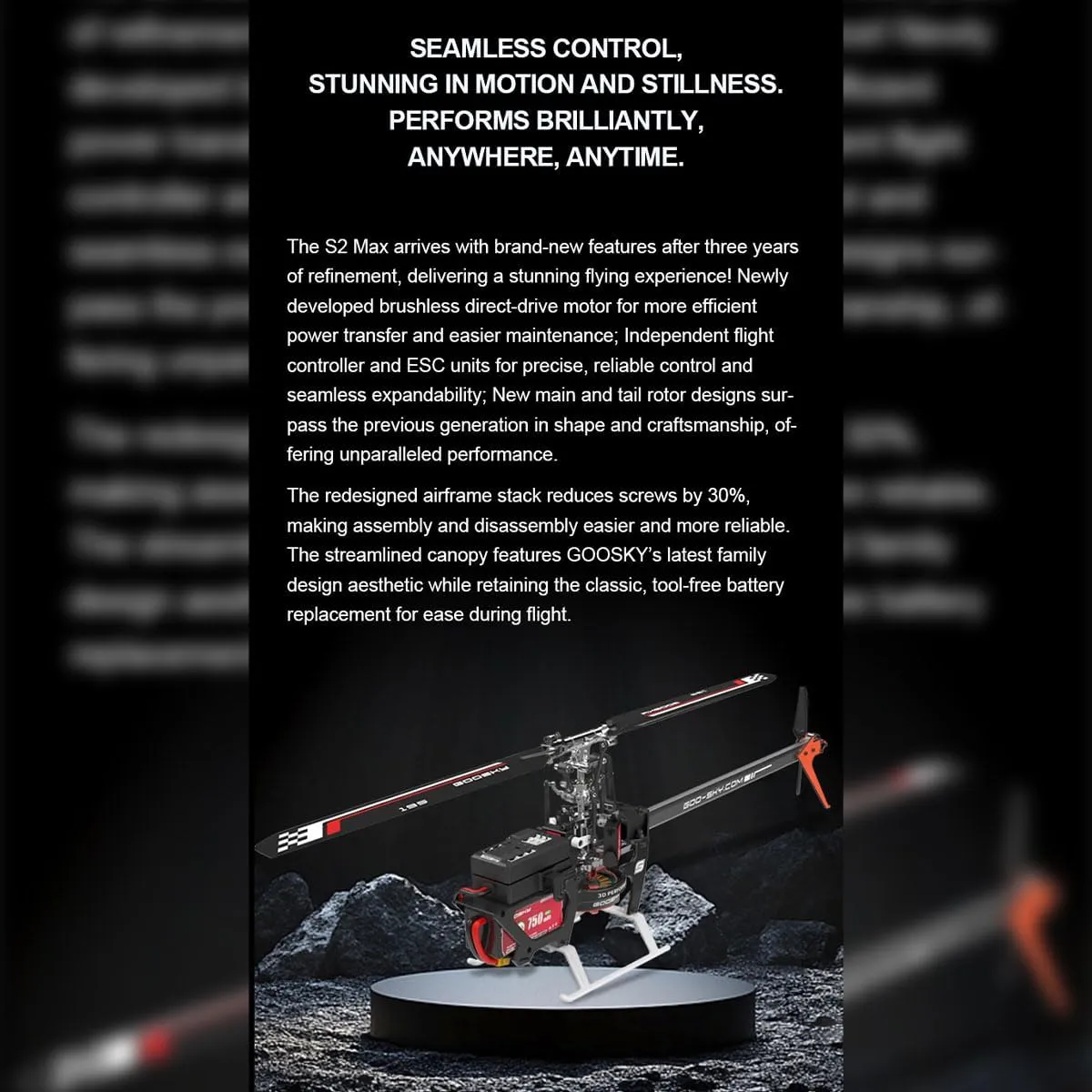 Legend S2 MAX palace course dormant Patricia eternal luminosity RC Helicopter Military, 2.4G 6CH Dual Brushless Direct Drive Stunt Remote Control Helicopter Model, Mode 1 Left-Hand Control RC Aircraft Toy Gift -RTF GS 