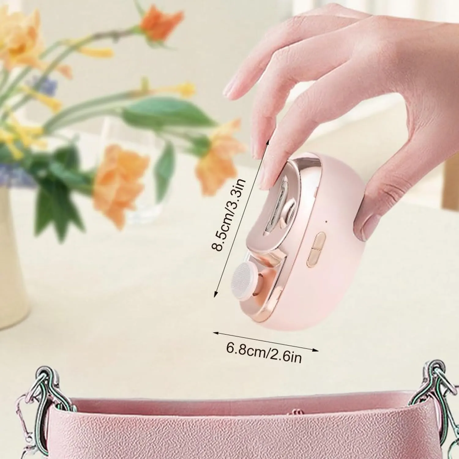 Light (White) Detroitrain Nail Clippers, humanitarian ongoing Detroitrain Electric Automatic Nail Clippers, 3 in 1 Automatic Electric Nail Clipper with Polishing, USB Rechargeable Electric Nail Trimmer, with LED 