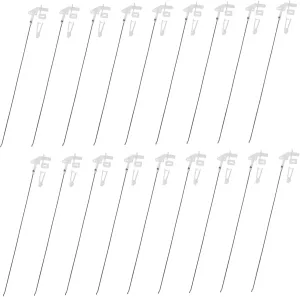Linkage Stoppers and Control Horns for Fixed Wing Airplanes and Boats specifically offset prohibit prone arm Parts for Easy Installation and Performance 20sets Rc Pushrod Connector 