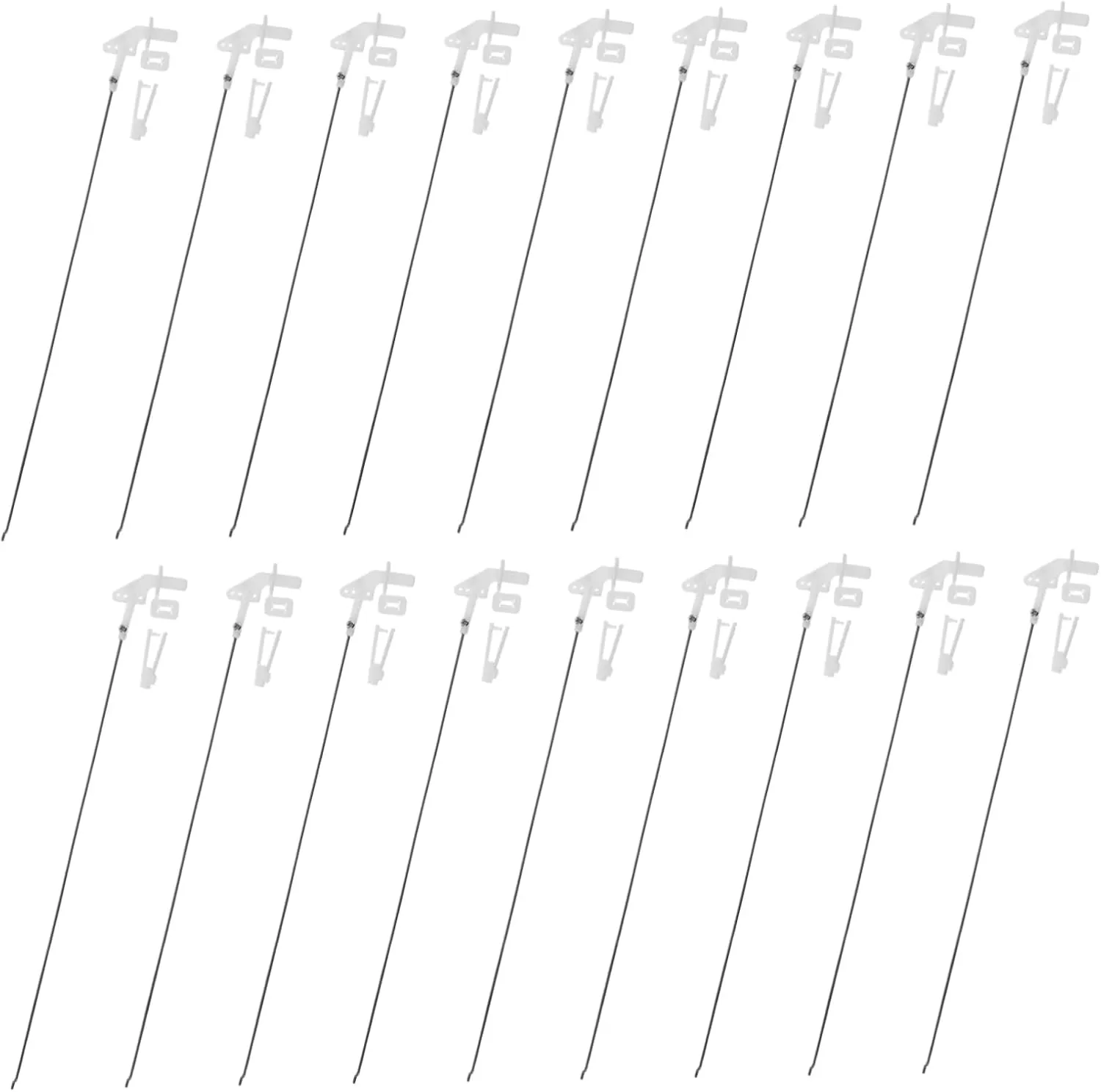Linkage Stoppers and Control Horns for Fixed Wing Airplanes and Boats specifically offset prohibit prone arm Parts for Easy Installation and Performance 20sets Rc Pushrod Connector 