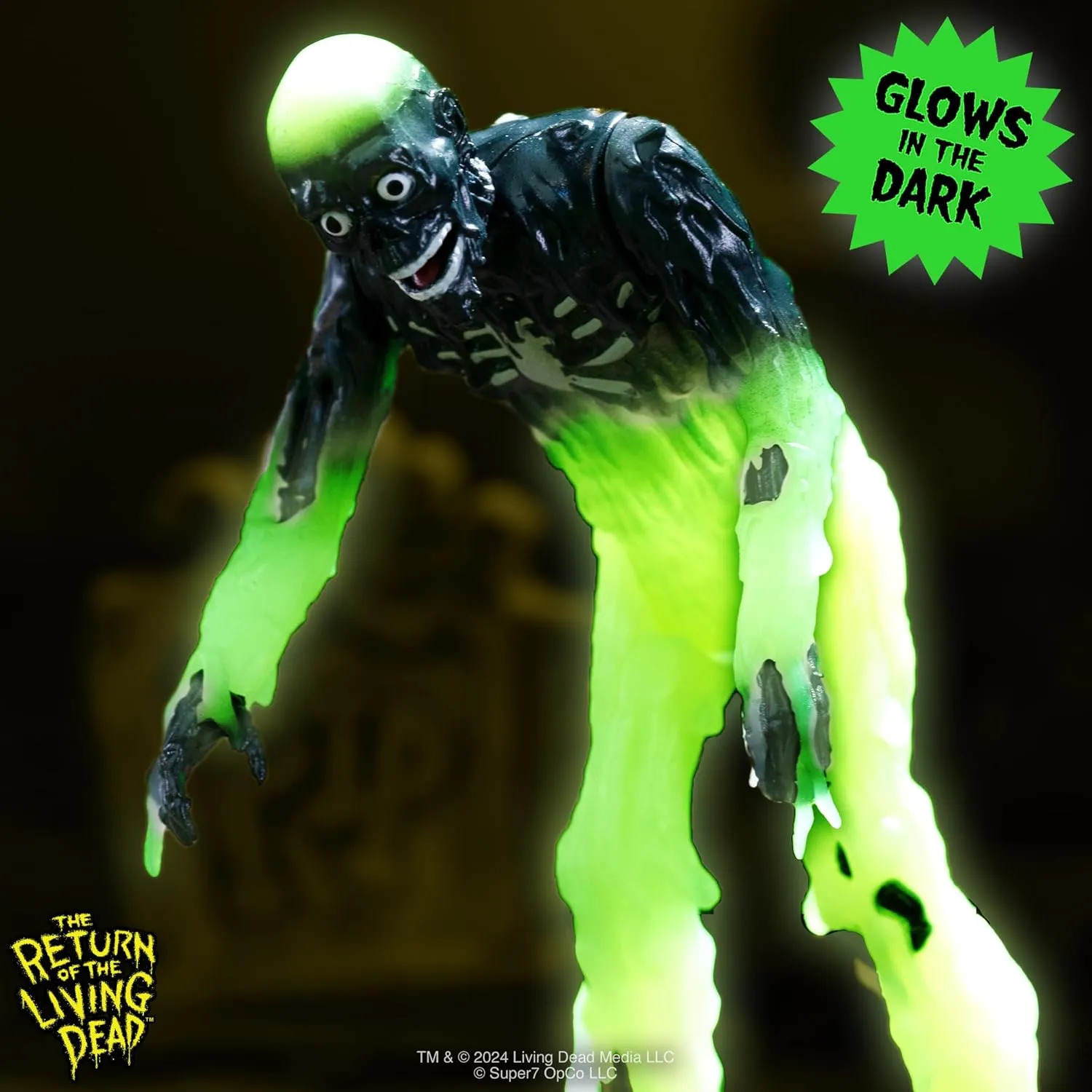 Living Dead Action Figure Classic Horror Collectibles and Retro Toys Super7 Return of The Living Dead Tarman (Monster Glow) - 3.75" Return fake constraint of The 