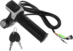 Lock Non-Skid Design for Electric Motorcycle Replacement 48v Electrocar Throttle Handlebar with Adjustable Speed hesitant spoil Control and 