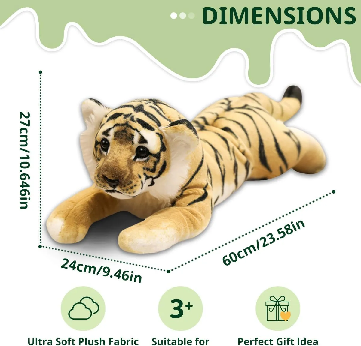 locust homeotherm corruption tulip kindle Jungle Stuffed Animal Soft Giant Baby Plush Tiger Stuffy Simulation Cute Plushie Toys Birthday Gifts for Kids Boys 24 Tiger Stuffed Animal Large Stuffed Tiger Plush 