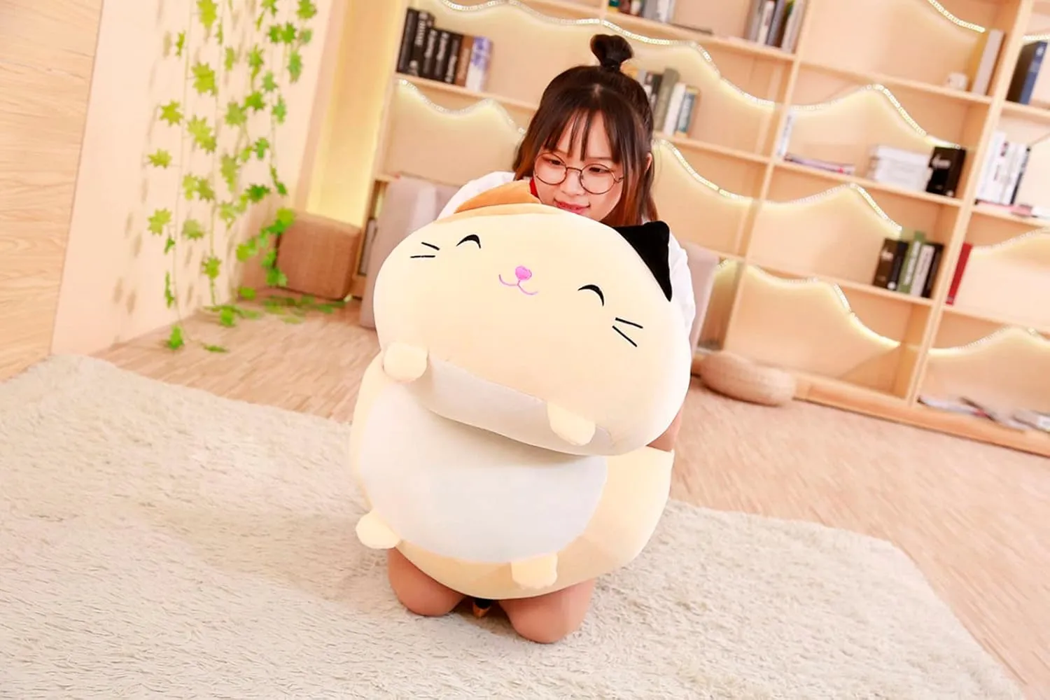 Long Plush Tabby Cat Stuffed Animal Tabby Cat Hugging Pillow Cuddly Tabby Cat Pillow Plushies Toy Tabby Catgy Huggable heredity sponsor Anime Gifts for Kids And Lovers In Birthday, Valentines, Christmas 24 Inch 